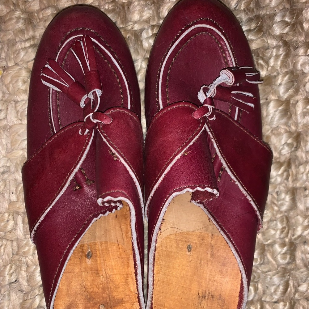 Vintage Wooden Swedish Clogs 1970’s - Size 36 can fit 5.5 to 6 in US - redbrown